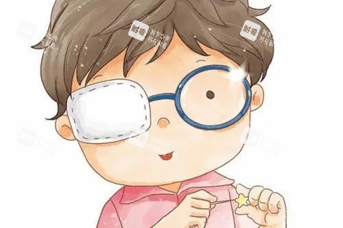 兒童斜視卡通圖