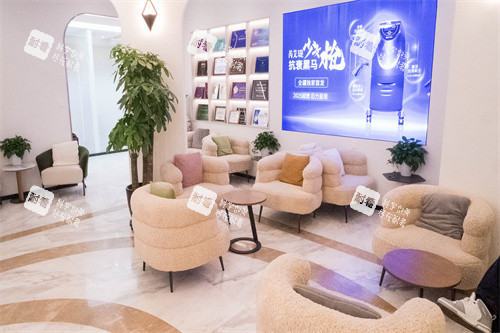 新疆黎美整形1樓大廳等待區(qū)