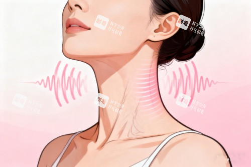 頸紋緊致提升卡通圖
