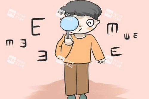 眼睛看不清楚卡通圖