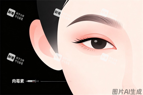 面部注射針劑卡通圖展示