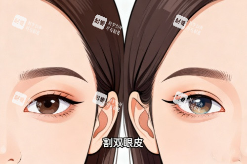 全切雙眼皮前后對(duì)比圖 全切雙眼皮前后對(duì)比圖