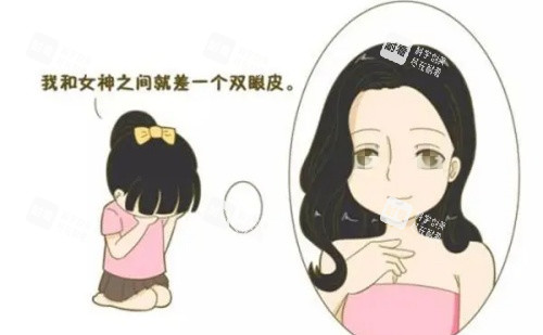 雙眼皮效果示意圖