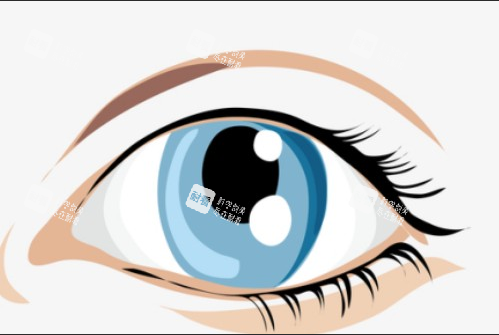 割雙眼皮失敗卡通圖