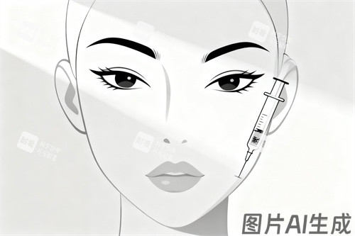 面部注射玻尿酸卡通圖展示