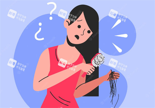 被脫發(fā)問題困擾的人圖片