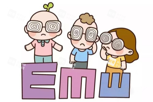 眼睛近視卡通圖片展示