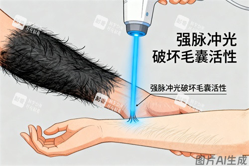 激光脫毛卡通圖