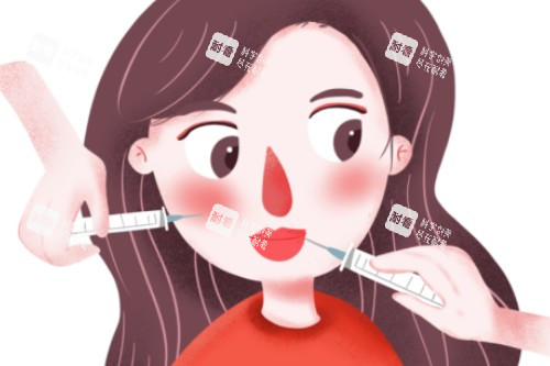 面部注射卡通圖 面部注射卡通圖