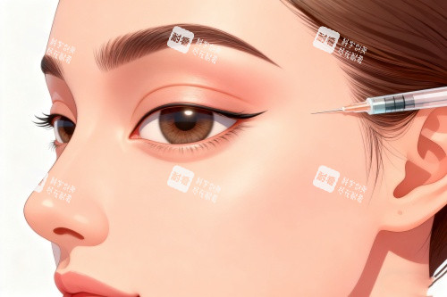 太陽穴注射卡通圖 太陽穴注射卡通圖