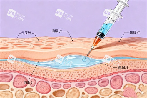 皮膚注射針劑卡通圖