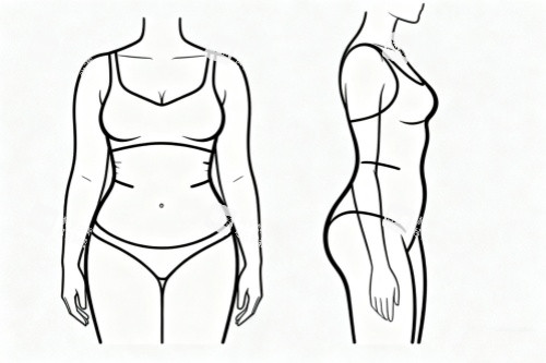 吸脂塑形卡通圖