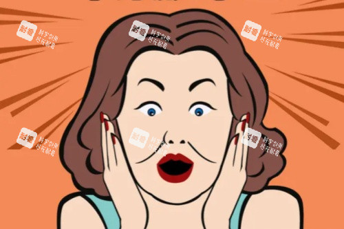 蘋果肌下垂卡通圖