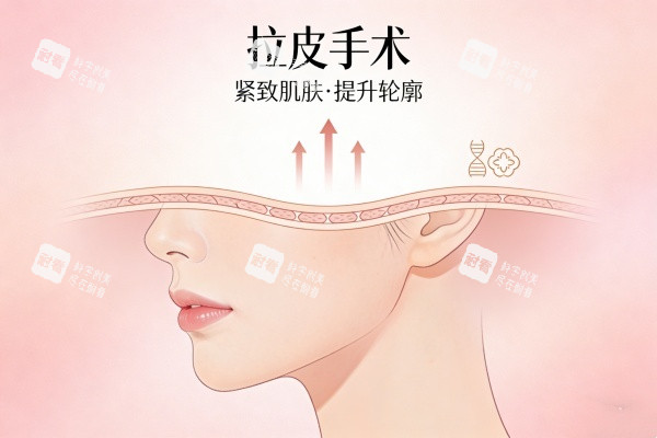 面部提升拉皮手術卡通圖展示 面部提升拉皮手術卡通圖展示